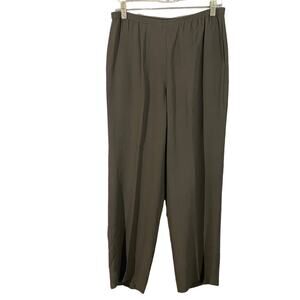 Eileen Fisher Gray Pull On Lightweight Slacks Dress Pants Women Sz SP